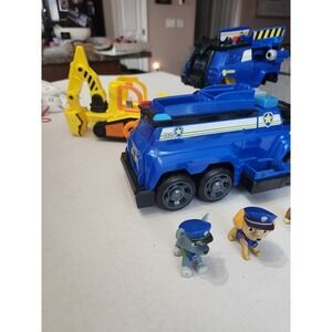 Paw Patrol Vehicles Figures Lot Chase Rocky Rubble Marshall Skye Ryder Toy